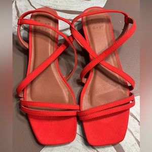 Summer sandals hot color